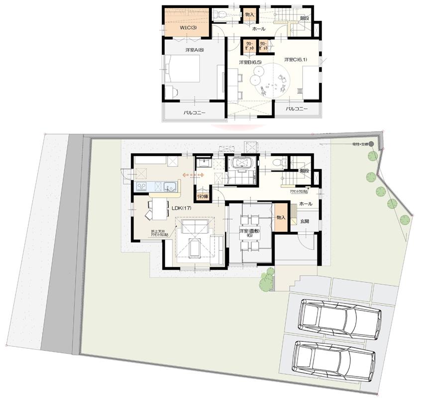 Floor plan. Ibaraki real estate to Ibaraki Grandy House