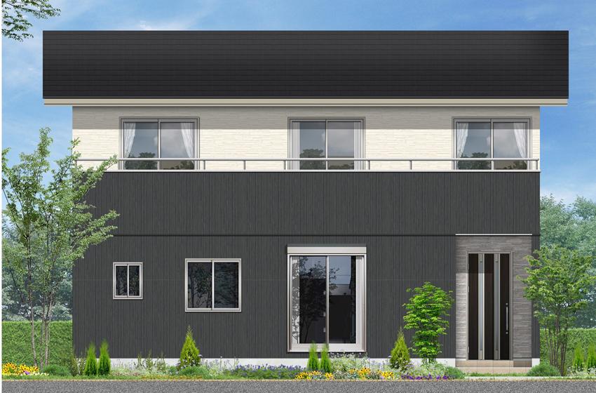 Rendering (appearance). Family of petting in the living room access stairs ◎ of house (5 Building) Rendering