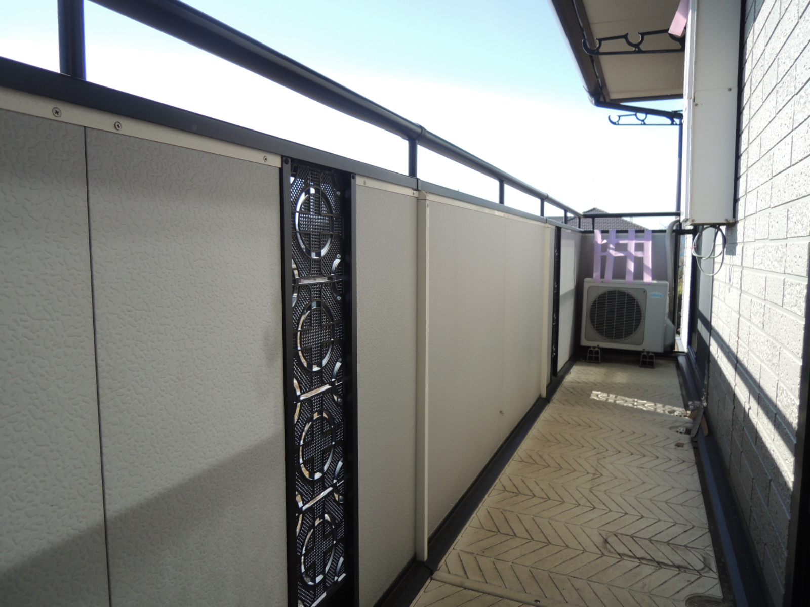 Balcony. Balcony is wide
