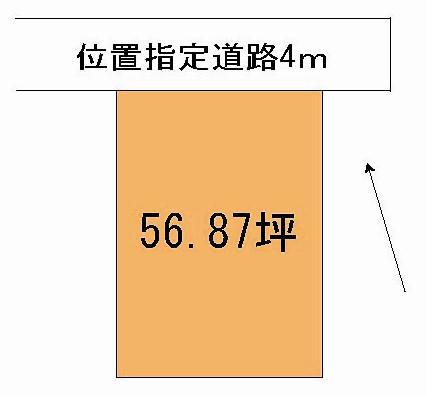 Compartment figure. Land price 6.8 million yen, Land area 188 sq m