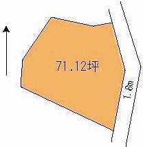 Compartment figure. Land price 2.8 million yen, Land area 235.11 sq m