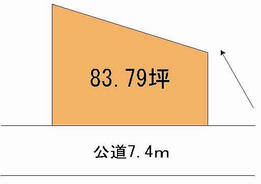 Compartment figure. Land price 9.3 million yen, Land area 277 sq m