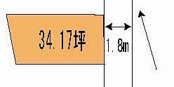 Compartment figure. Land price 5 million yen, Land area 112.98 sq m