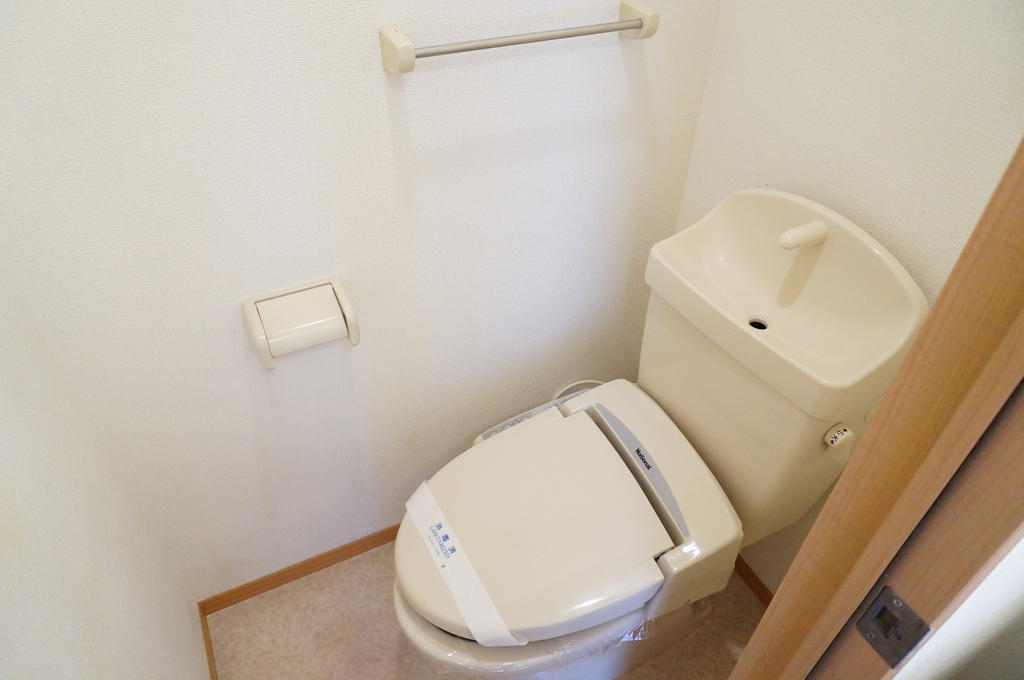 Toilet. Warm water washing toilet seat! There is also a shelf! 