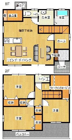 Floor plan. 25,550,000 yen, 3LDK, Land area 326.38 sq m , Building area 101.85 sq m