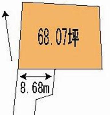 Compartment figure. Land price 8.5 million yen, Land area 227.01 sq m