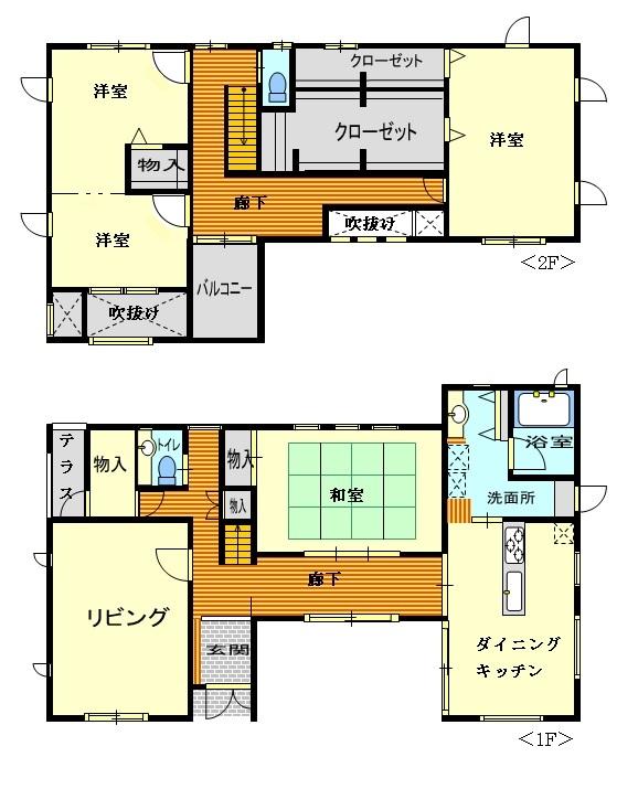 Floor plan. 28.5 million yen, 4LDK, Land area 247.93 sq m , Building area 174.72 sq m