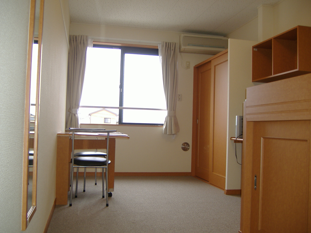 Living and room. With a convenient folding table