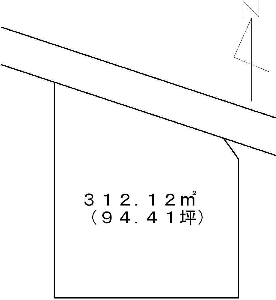 Compartment figure. Land price 13.5 million yen, Land area 312.12 sq m