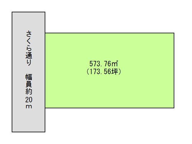 Compartment figure. Land price 36.5 million yen, Land area 573.76 sq m