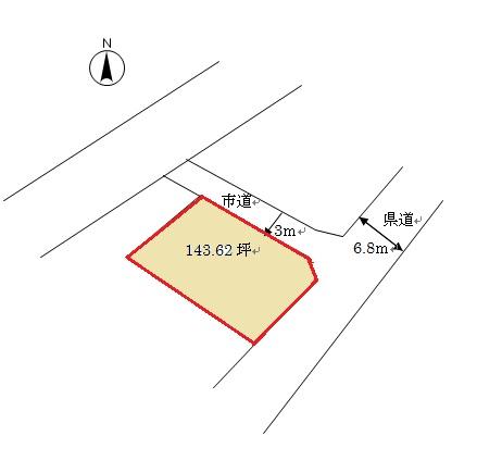 Compartment figure. Land price 6 million yen, Land area 474.78 sq m