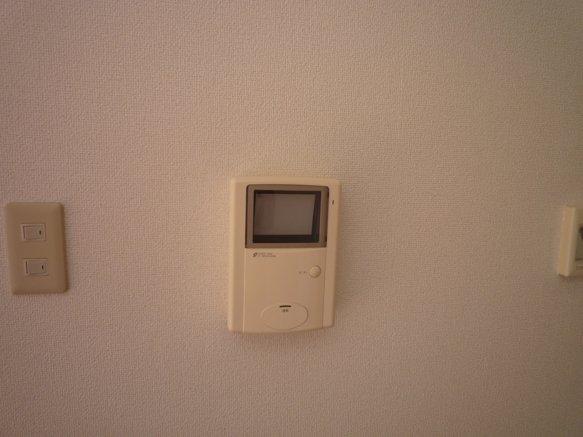 Security. Camera-equipped intercom