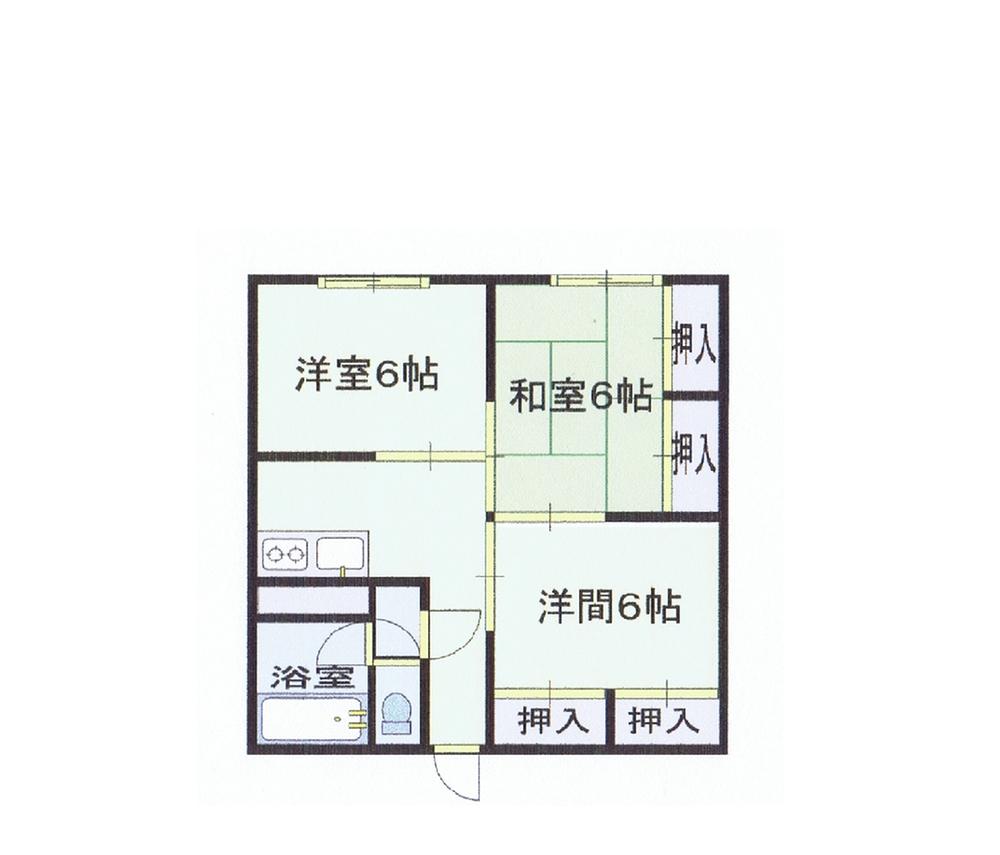 Floor plan. 3DK, Price 4.3 million yen, Occupied area 50.85 sq m