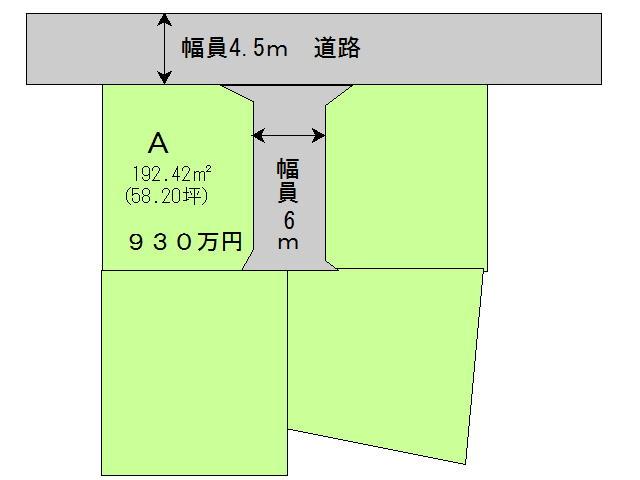 Compartment figure. Land price 9.3 million yen, Land area 215.7 sq m