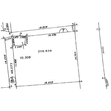 Compartment figure. Land price 12.6 million yen, Land area 259.45 sq m