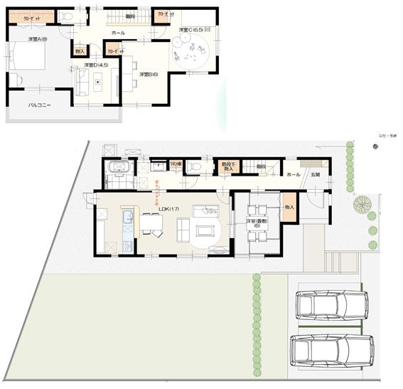 Floor plan. Ibaraki real estate to Ibaraki Grandy House