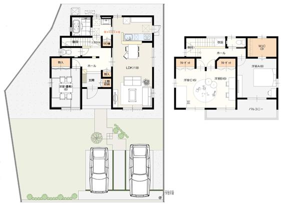 Floor plan. Ibaraki real estate to Ibaraki Grandy House