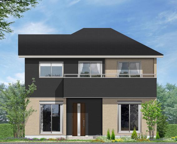 Rendering (appearance). A house with a separate sum space of residential-oriented (4 Building) Rendering
