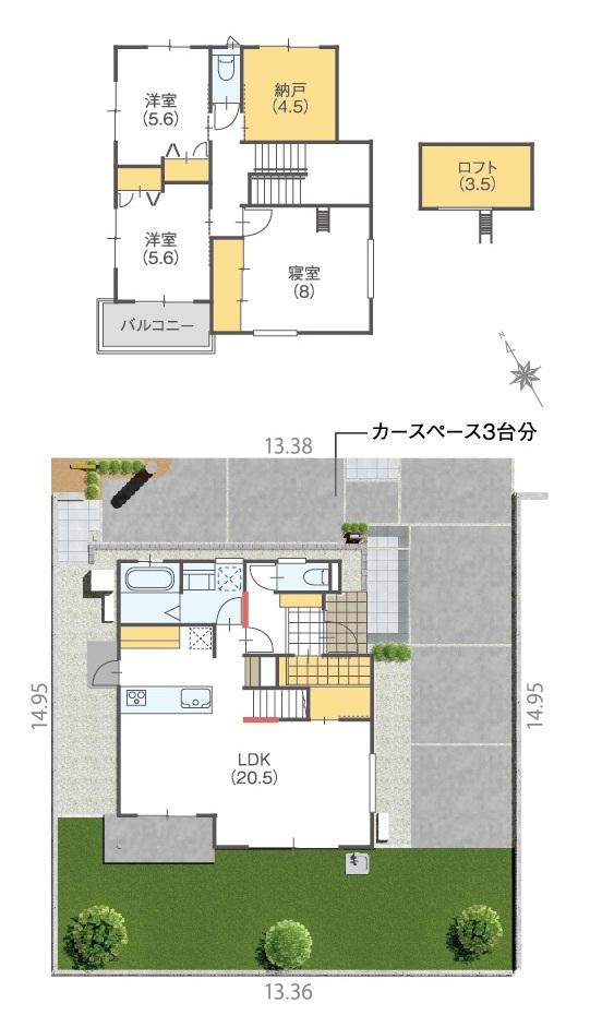 Floor plan. New cityscape of all 27 compartments was born. NO, 2 and NO, 10 will have been completed because it is possible preview. In that case it is smooth and receive mention as "saw the SUUMO". 