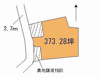 Compartment figure. Land price 8 million yen, Land area 1,234 sq m
