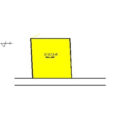 Compartment figure. Land price 7.3 million yen, Land area 210.12 sq m