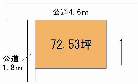 Compartment figure. Land price 8.8 million yen, Land area 239.8 sq m