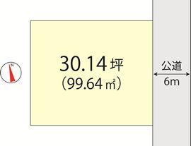 Compartment figure. Land price 5.4 million yen, Land area 99.64 sq m