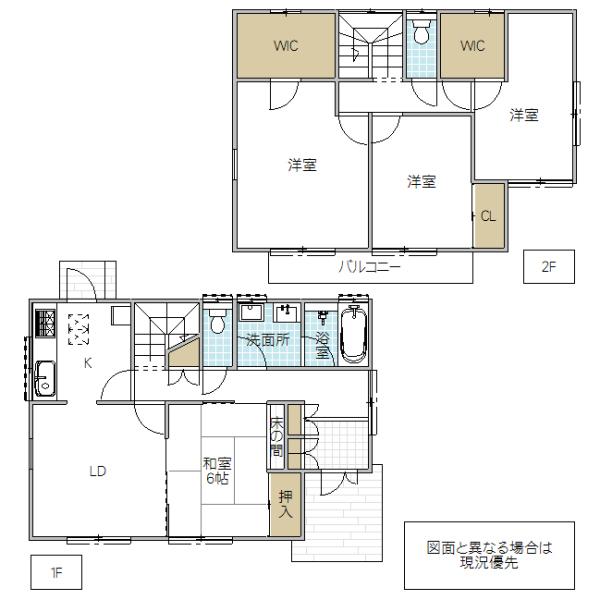 Floor plan. 16.8 million yen, 4LDK + 2S (storeroom), Land area 201.25 sq m , Building area 111.48 sq m Mato is 4LDK + 2S. 