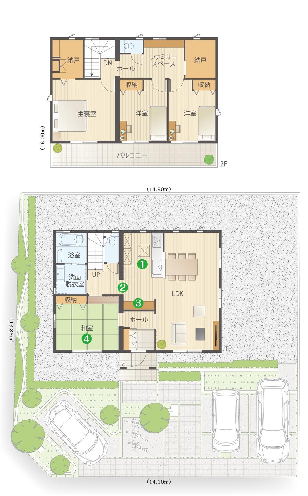 Floor plan. (A-10), Price 38,750,000 yen, 4LDK, Land area 254.65 sq m , Building area 118.34 sq m