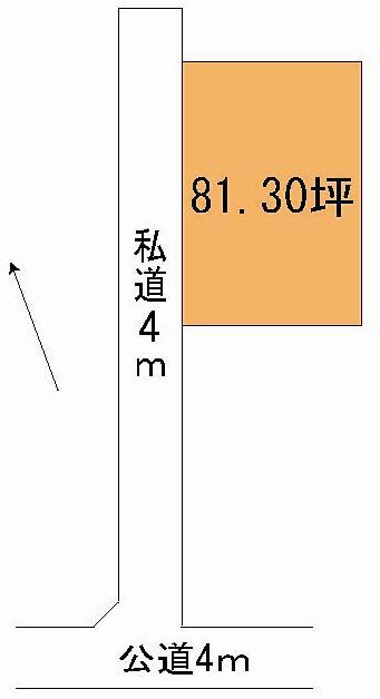 Compartment figure. Land price 12 million yen, Land area 268.79 sq m