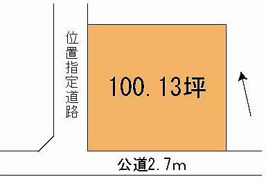 Compartment figure. Land price 19.5 million yen, Land area 331.01 sq m