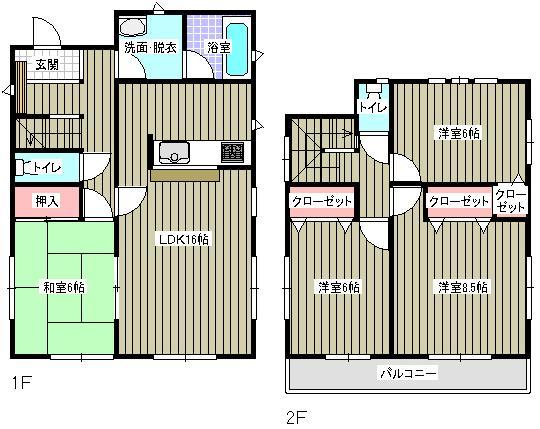 Floor plan. 20.8 million yen, 4LDK, Land area 165.3 sq m , Building area 98.81 sq m (3) (4) Building