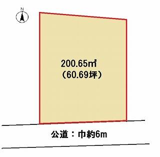 Compartment figure. Land price 14,731,000 yen, Land area 200.65 sq m compartment 7