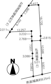Compartment figure. Land price 8.9 million yen, Land area 208.01 sq m