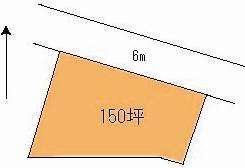 Compartment figure. Land price 5 million yen, Land area 495.86 sq m