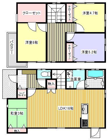 Floor plan. 25,800,000 yen, 4LDK, Land area 198.3 sq m , Building area 120.5 sq m