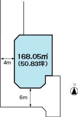 Compartment figure. Land price 11.5 million yen, Land area 168 sq m