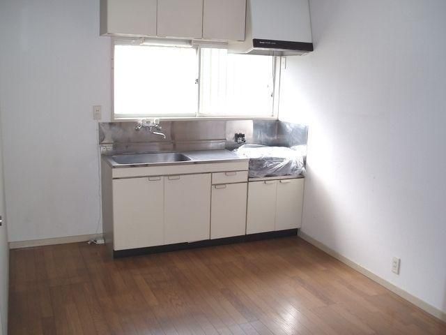 Kitchen. Bright kitchen with a window