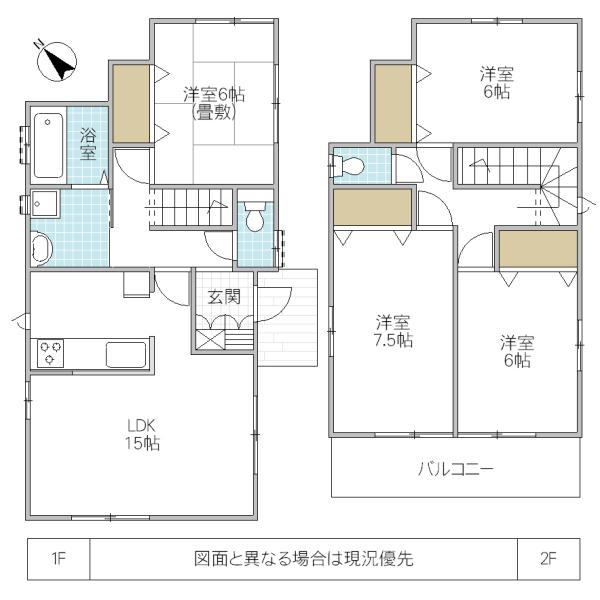 Floor plan. 18.4 million yen, 4LDK, Land area 146.04 sq m , Building area 99.36 sq m