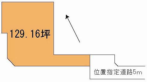 Compartment figure. Land price 14,298,000 yen, Land area 427 sq m