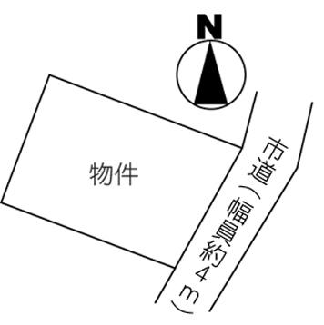 Compartment figure. Land price 9.5 million yen, Land area 262.89 sq m