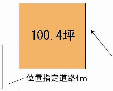 Compartment figure. Land price 12 million yen, Land area 331.93 sq m