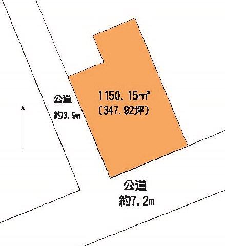 Compartment figure. Land price 17.3 million yen, Land area 1,150.15 sq m