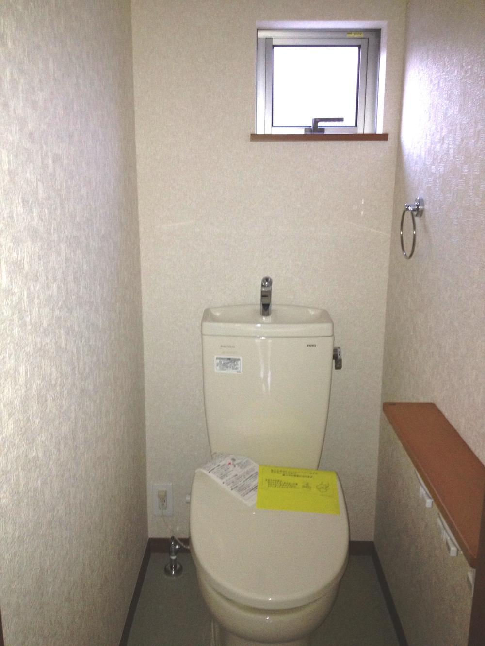 Other Equipment. It has also adopted a hygienic shower cleaning type of toilet in either the first floor second floor. It has established a handrail to facilitate rising from the toilet seat. 