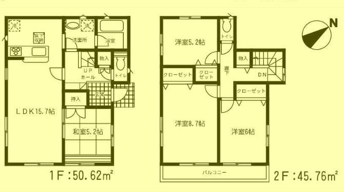 Floor plan. 25,800,000 yen, 4LDK, Land area 176.91 sq m , Building area 96.38 sq m