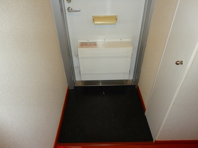 Entrance. Courier BOX with