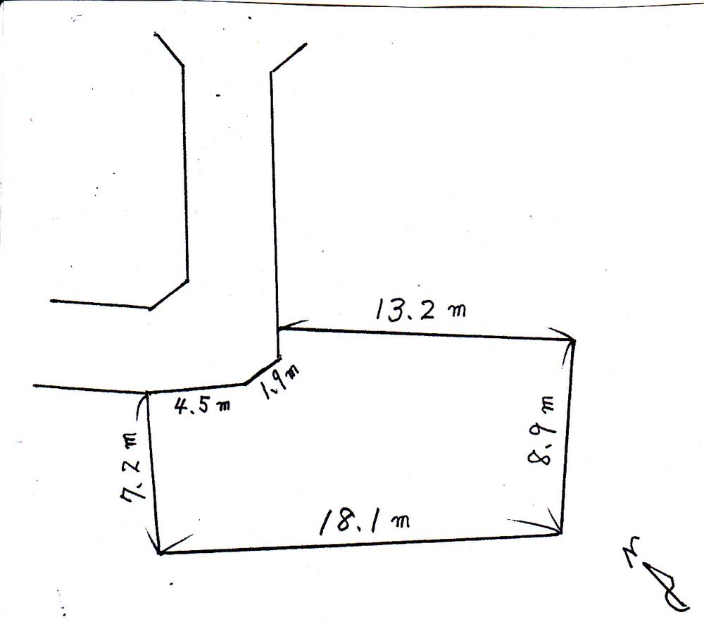 Compartment figure. Land price 9.5 million yen, Land area 165 sq m