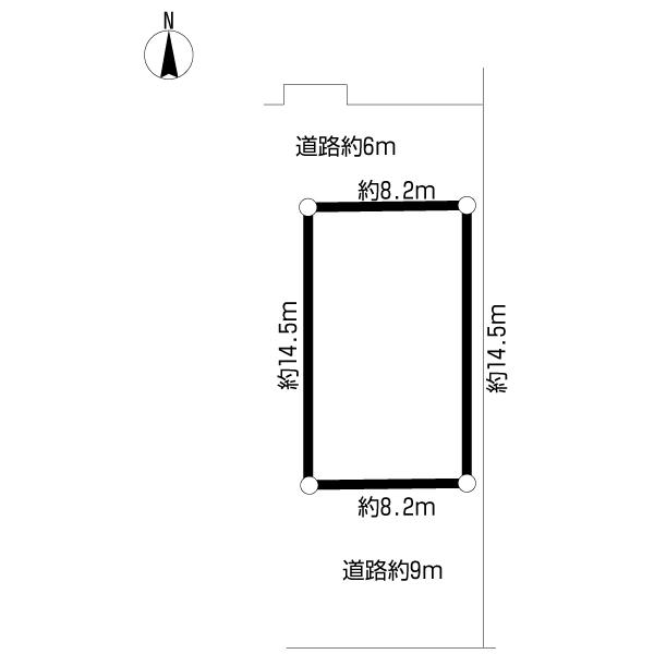 Compartment figure. Land price 10.9 million yen, Land area 119 sq m