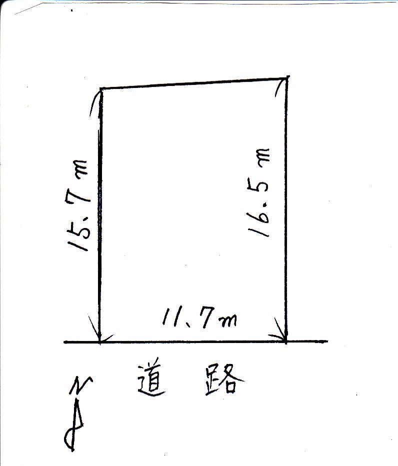 Compartment figure. Land price 20,600,000 yen, Land area 187 sq m