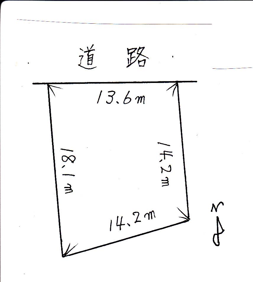 Compartment figure. Land price 16.5 million yen, Land area 224 sq m compartment view